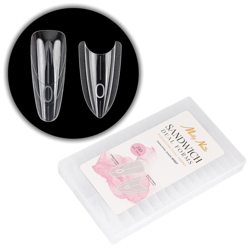 Sandwich dual formy oválné Molly Nails 240ks