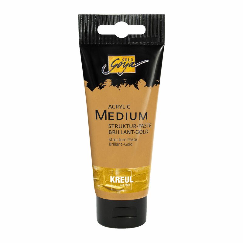 SOLO GOYA strukturovací pasta Brilliant Gold 100ml