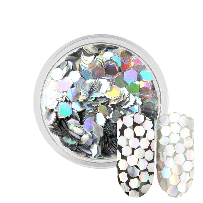 Stříbrné třpytky Rossart 3mm 3ml