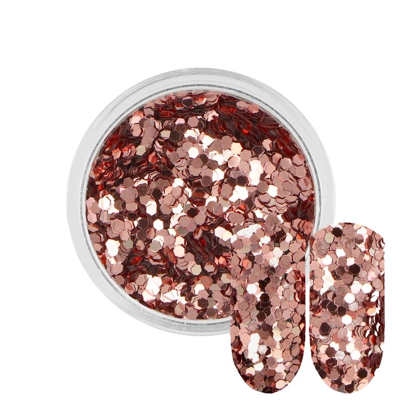 Světle růžové třpytky 1mm 3ml