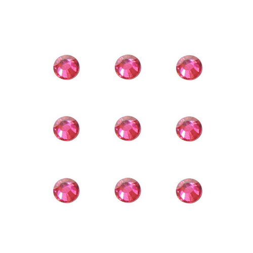 Tmavě růžové kamínky Rossart - velké diamanty 50 ks