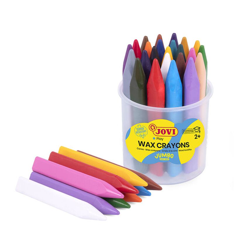 Trojhranné voskovky JOVI Jumbo Easy Grip 24ks
