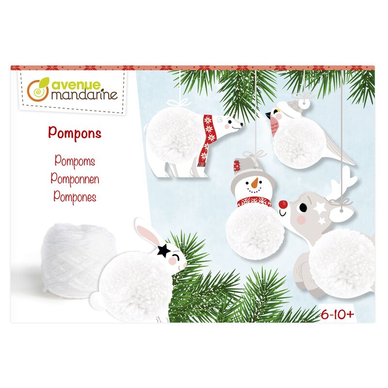 Vánoční kreativní krabička - Pompons