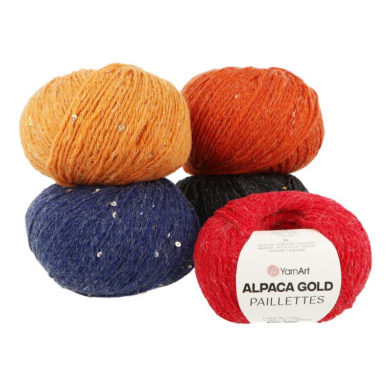YarnArt Alpaca Gold Paillettes 50g 180m