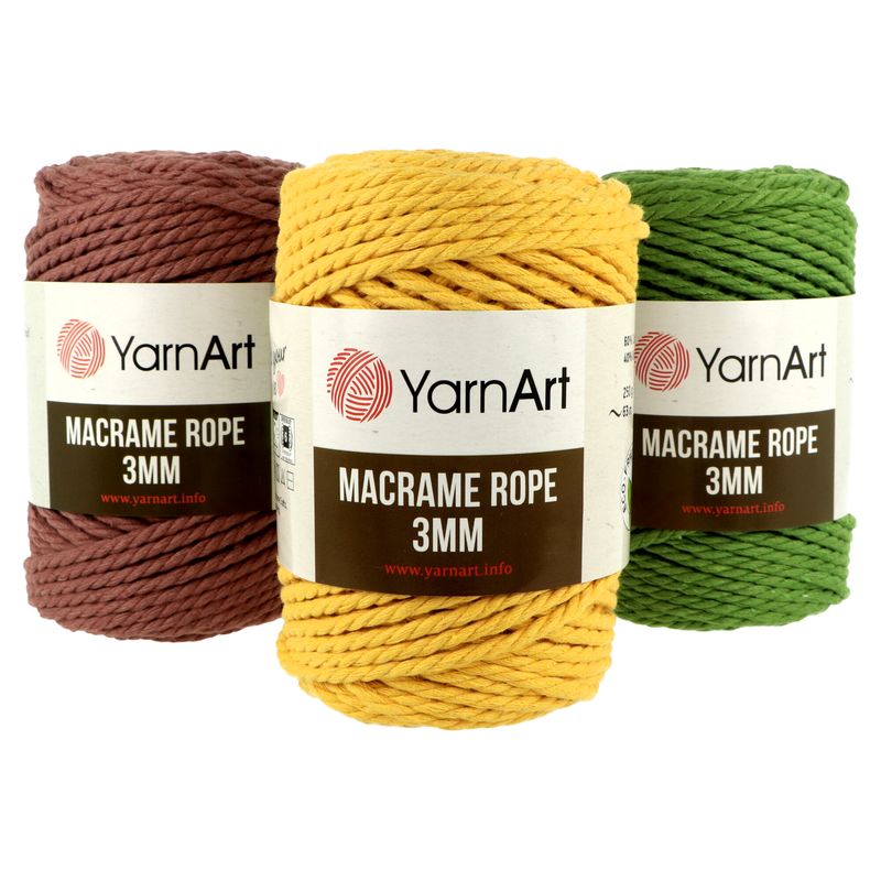 Yarts Rope YarnArt Macrame Rope 3mm 250g 63m | Noezon.cz