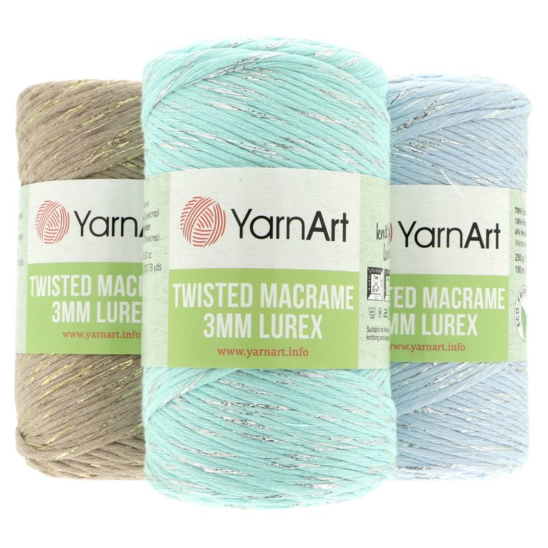 YarnArt Twisted Macrame Lurex 3mm 250g 190m
