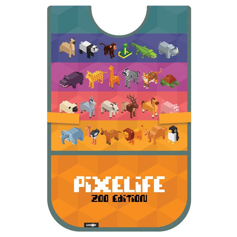 Umělecká zástěra JUNIOR Pixelife Zoo Edition