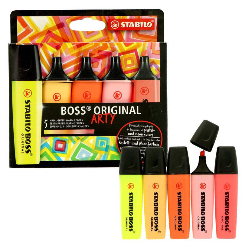 Zvýrazňovače Stabilo Boss Original Arty - 5ks